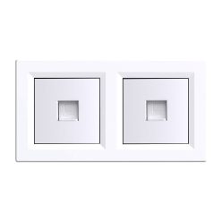 Nova kettős UTP aljzat RJA-45 fehér kerettel