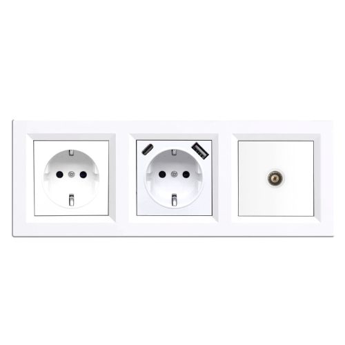 Nova dugalj, USB, TV csatlakozóval fehér kerettel