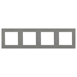 Nova négyes keret vízszintes szürke szálcsiszolt
