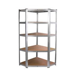 Nagy teherbírású sarokpolc 180x70x40-40 cm 175 kg króm