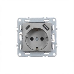 Nova csatlakozóaljzat USB csatlakozóval szürke