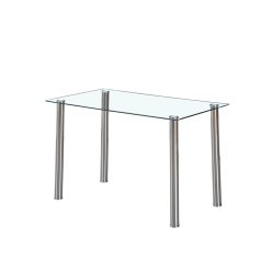 Berna 120 cm szögletes üveg étkezőasztal