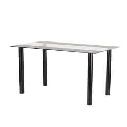 Riona 140 cm szögletes üveg étkezőasztal