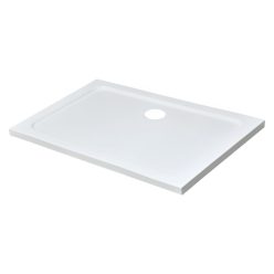   Modena Slim aszimmetrikus szögletes akril zuhanytálca, 80x120 cm