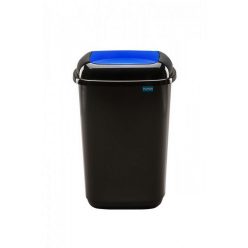   Plafor Quatro rugós  billenő fedeles szemetes 45L fekete/kék