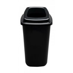   Plafor Sort szelektív hulladékgyűjtő, szemetes 45L fekete/fekete