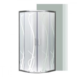   Spirit Bamboo 90x90 cm íves zuhanykabin zuhanytálca nélkül