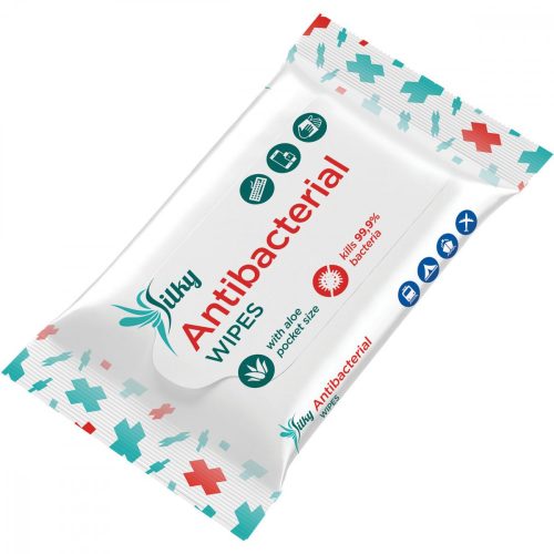 Silky Antibacterial 10 lapos visszazárható antibakteriális nedves törlőkendő
