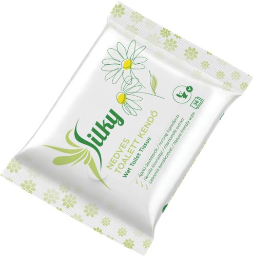 Silky Toalett 36 lapos 100% lebomló nedves toalettkendő kamilla kivonattal