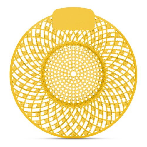 Piszoár bio enzimes illatosító rács Spiral, citrom illatú (sárga)