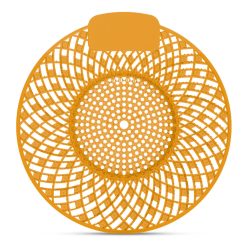   Piszoár bio enzimes illatosító rács Spiral, mangó illatú (sötét sárga)