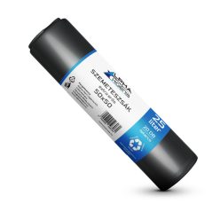 Szemeteszsák fekete 50x50 12mikron 25L 20db/tekercs