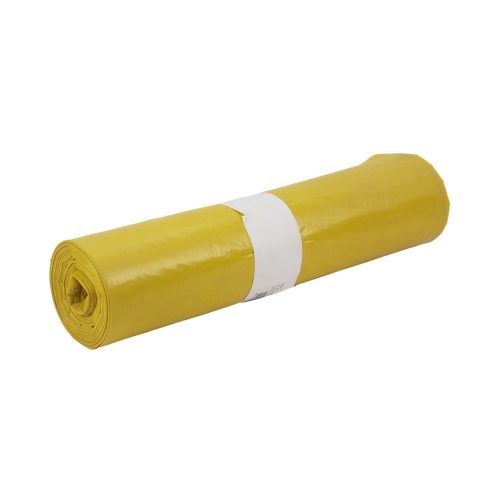 Alufix szemeteszsák 70x100cm, 120 literes HDPE, sárga, szalagos