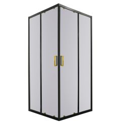   Tiara Square Gold 90x90 cm szögletes zuhanykabin zuhanytálca nélkül