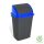 Planet Billenőfedeles szemetes kuka, műanyag, antracit/kék, 50 L