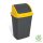 Planet Billenőfedeles szemetes kuka, műanyag, antracit/sárga, 50 L