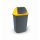 Planet Billenőfedeles szemetes kuka, butterfly, műanyag, antracit-sárga, 50 L
