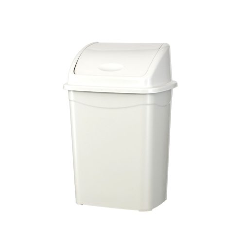 Planet Billenőfedeles szemetes kuka, műanyag, luxury fehér, 9 L