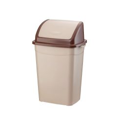 Planet Billenőfedeles szemetes kuka, műanyag, barna, 9 L