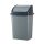 Planet Billenőfedeles szemetes kuka, műanyag, szürke/antracit, 26 L