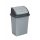 Planet Billenőfedeles szemetes kuka, műanyag, szürke/antracit, 50 L