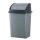 Planet Billenőfedeles szemetes kuka, műanyag, szürke/antracit, 50 L