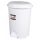 Planet Pedálos szemetes kuka, műanyag, LUXURY fehér, kivehető kosárral, 6L NO2