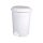 Planet Pedálos szemetes kuka, műanyag, LUXURY fehér, kivehető kosárral, 6L NO2