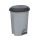 Planet Pedálos szemetes kuka, műanyag, ECO antracit, kivehető kosárral, 12L