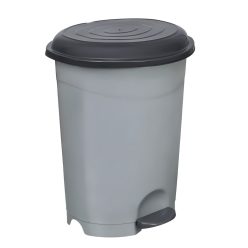   Planet Pedálos szemetes kuka, műanyag, ECO antracit, kivehető kosárral, 50L