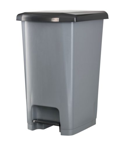 Planet Pedálos szemetes kuka SLIM, műanyag, ECO antracit, 40L