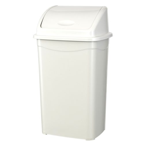 Planet Billenőfedeles szemetes kuka, műanyag, fehér, 70 L