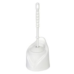 Wc kefe+tartó műanyag fehér