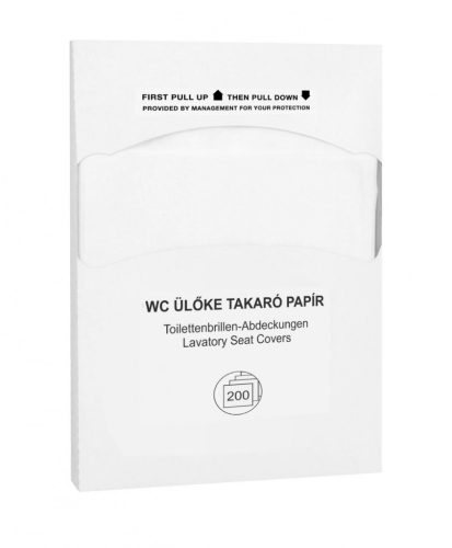WC ülőke takaró papír, higiénikus alátét 200 db-os