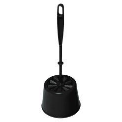 York Wc kefe tartóval műanyag fekete