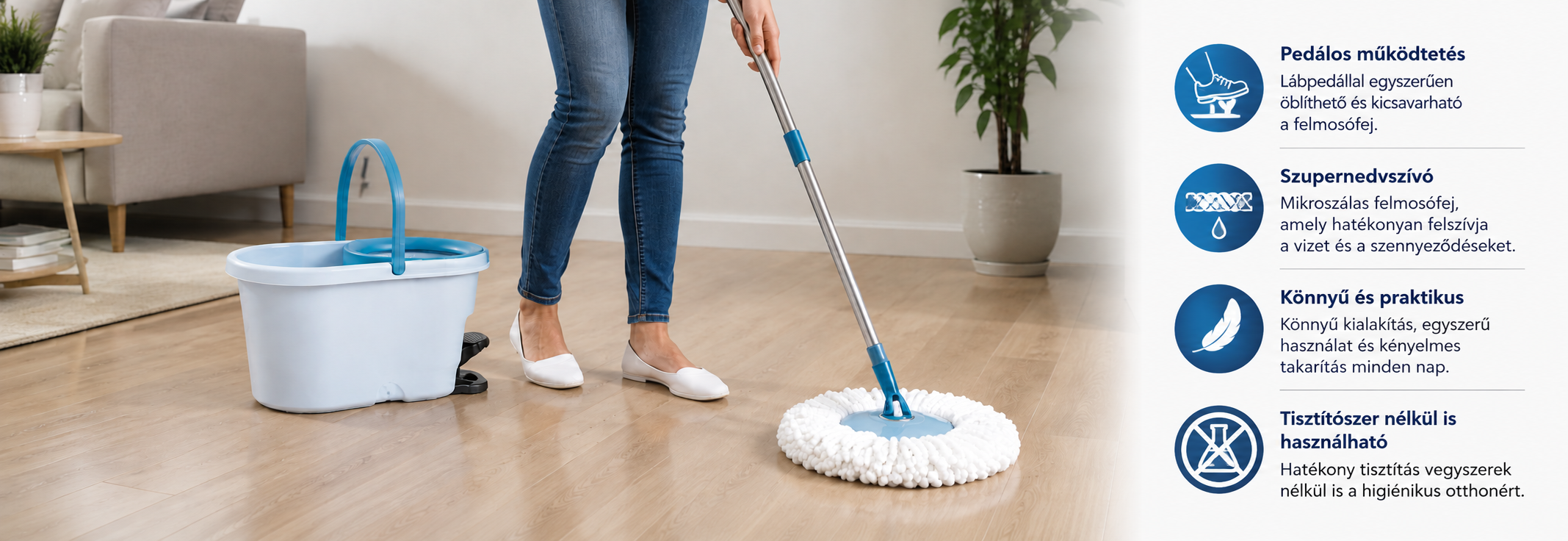 York Power Speed Spin mop felmosó szett